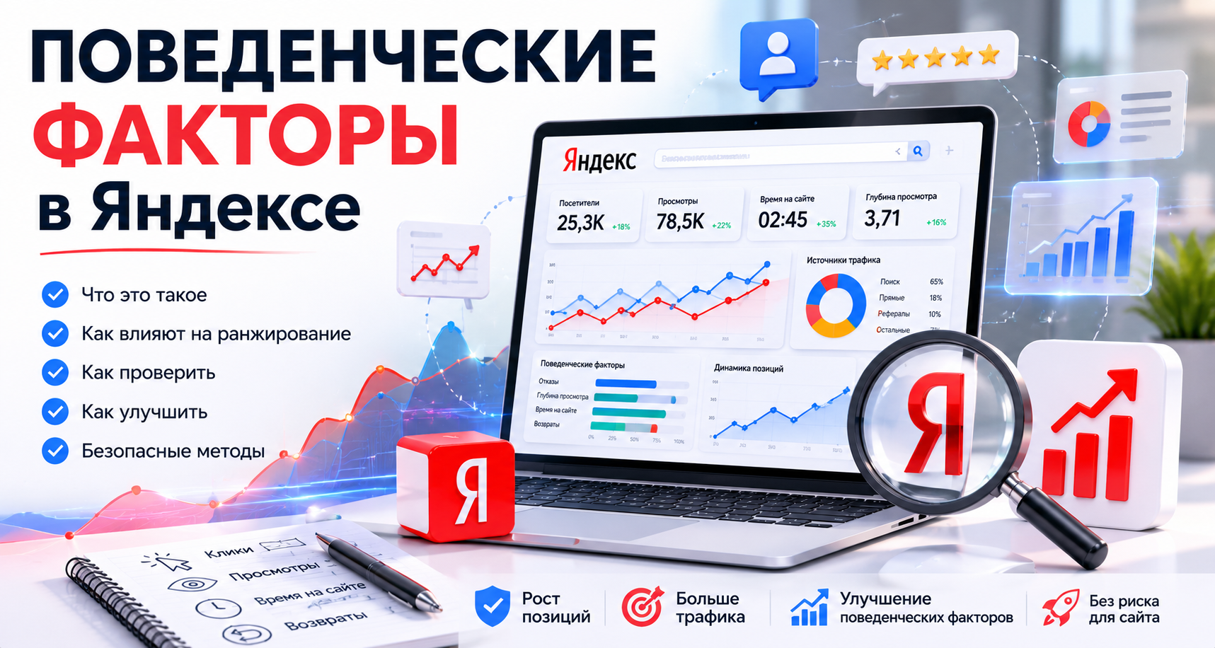 Накрутка поведенческих факторов: риски, проверка и безопасные альтернативы